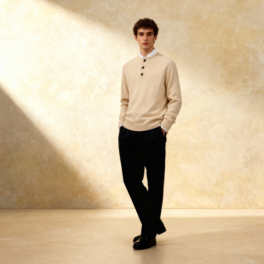 100% Merino Wool Sweater Knitted Pullover