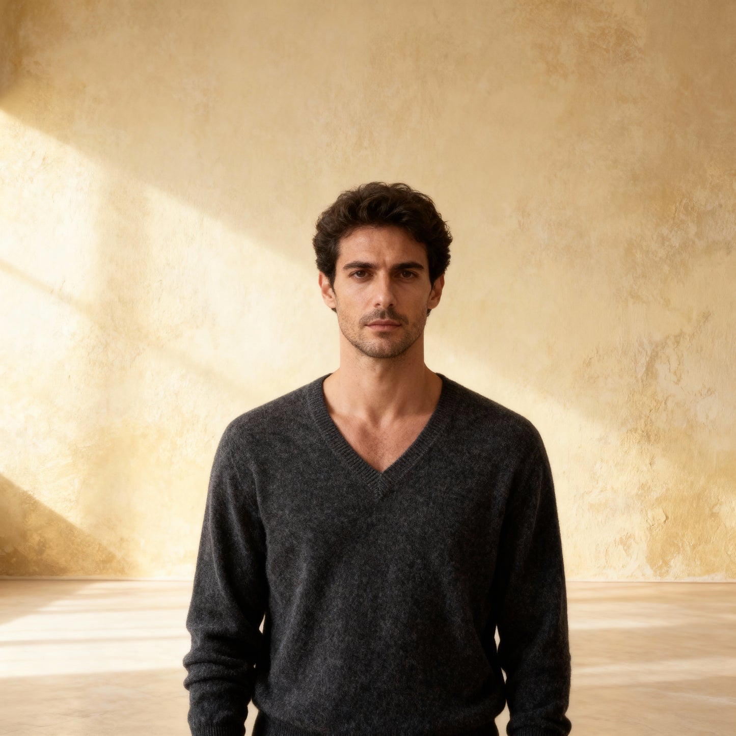 Merino Wool Sweater V-Neck