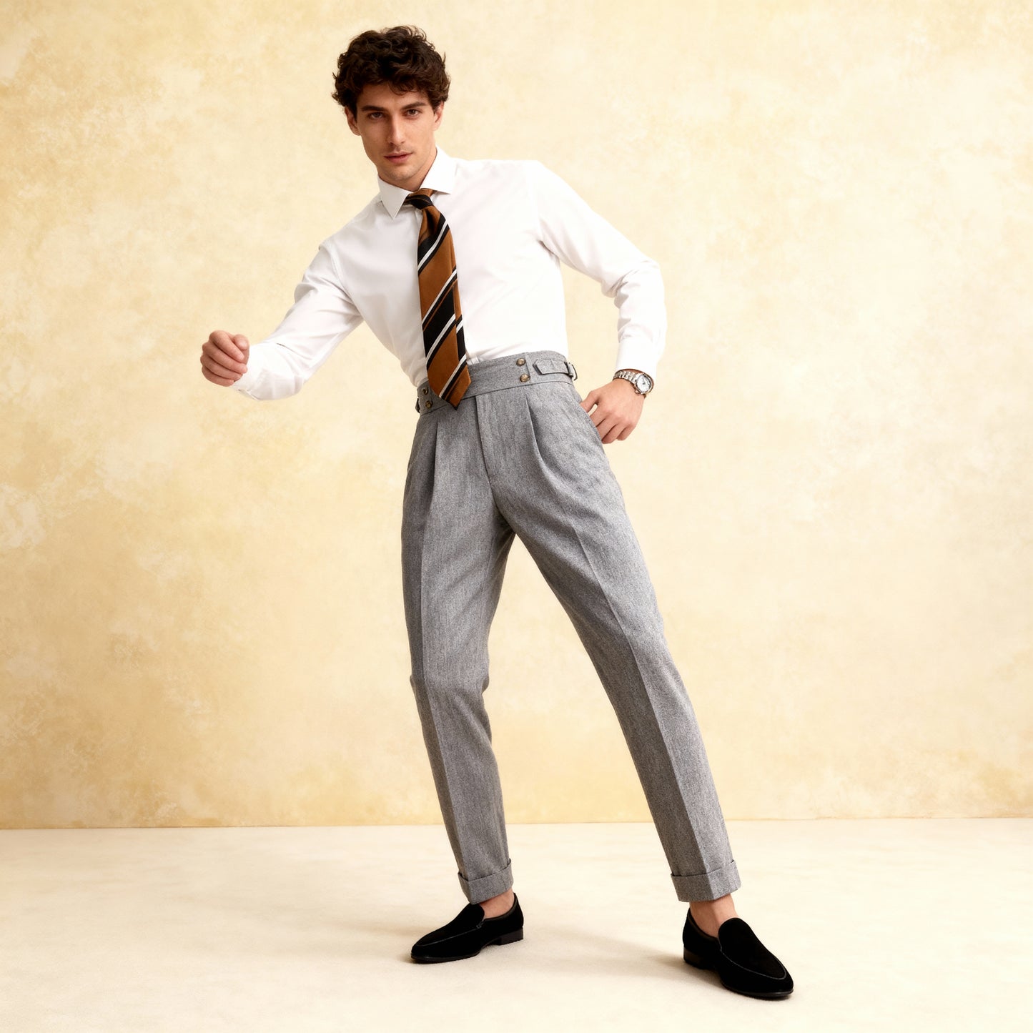 Drapey Straight Leg Retro Fit Pants